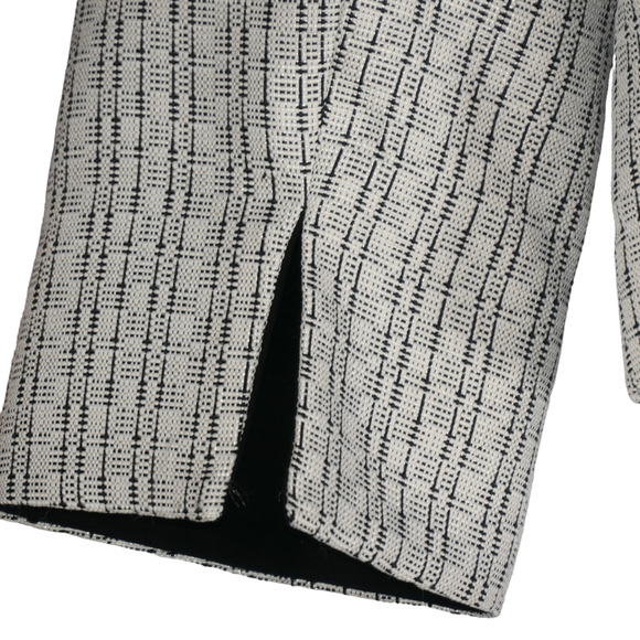 Jones NY Studio Jacket Blazer Womens Size 12 Pockets Metallic Contrast Lapel - Picture 6 of 10